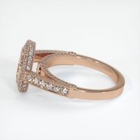 18K Rose Gold Pave Ring Setting Image