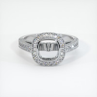 Silver Pave Ring Setting Image
