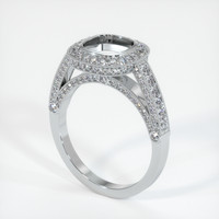 10K White Gold Pave Ring Setting Video