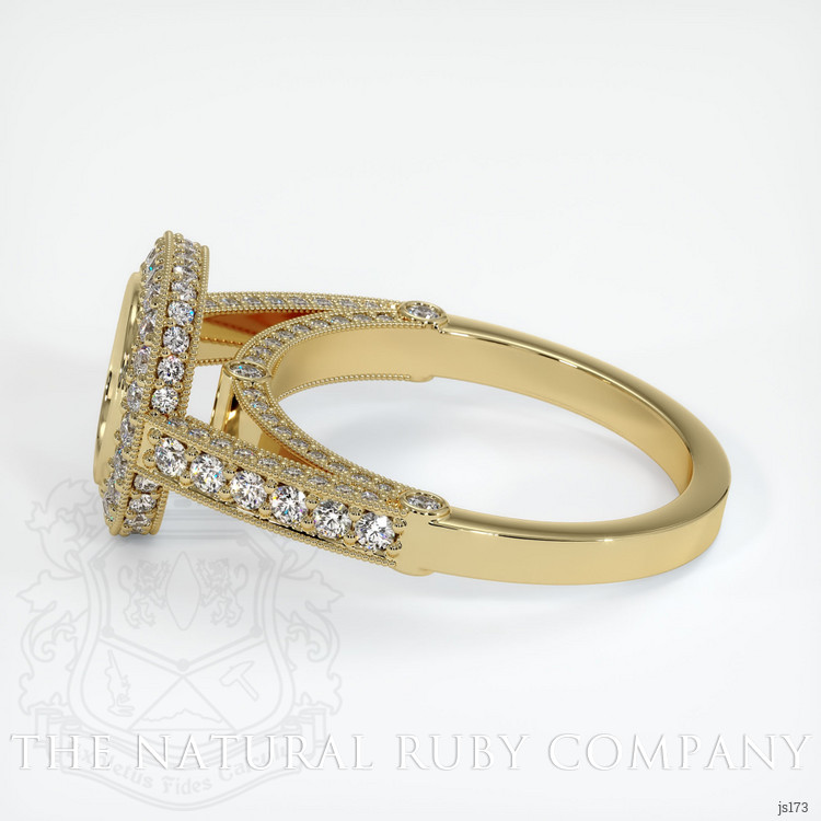 14K Yellow Gold Pave Ring Setting