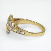 18K Yellow Gold Pave Ring Setting Image