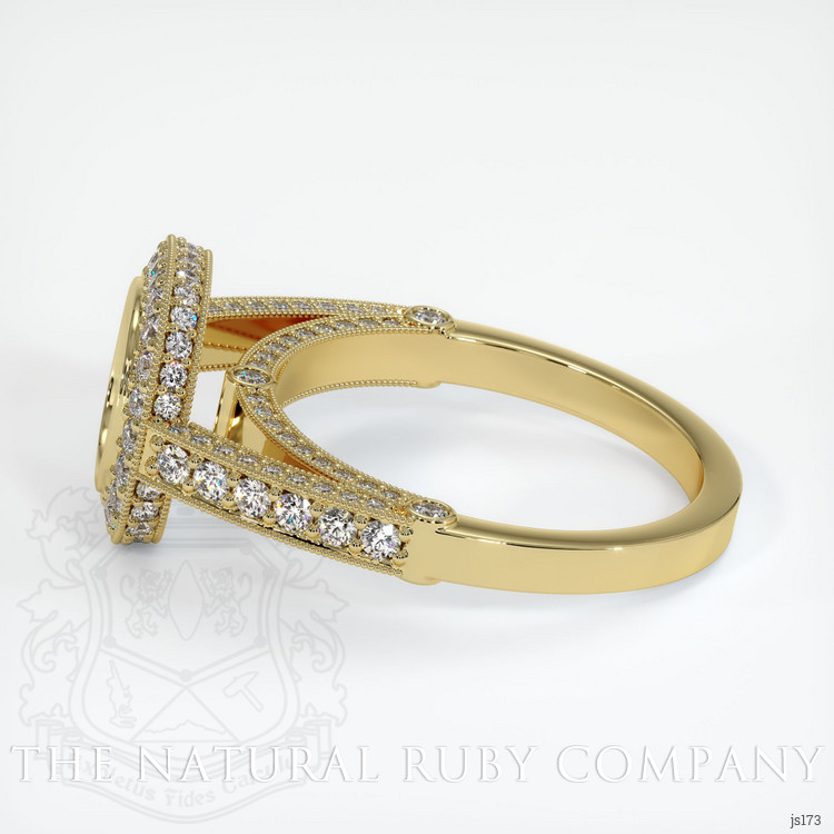 18K Yellow Gold Pave Ring Setting