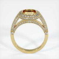 18K Yellow Gold Pave Ring Setting Image