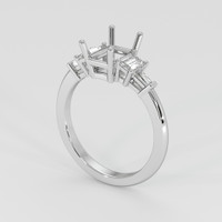 Platinum 950 Accent Stones Ring Setting Video