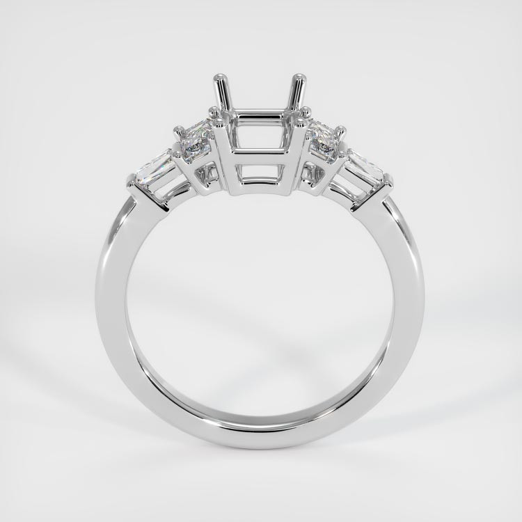 Platinum 950 Accent Stones Ring Setting