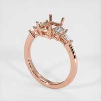 14K Rose Gold Accent Stones Ring Setting Video