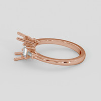 14K Rose Gold Accent Stones Ring Setting Image