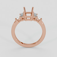 14K Rose Gold Accent Stones Ring Setting Image