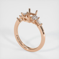 18K Rose Gold Accent Stones Ring Setting Video