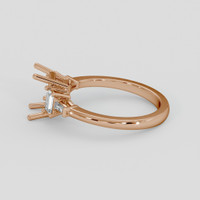 18K Rose Gold Accent Stones Ring Setting Image