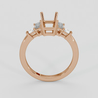 18K Rose Gold Accent Stones Ring Setting Image