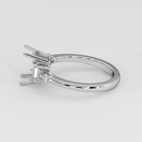 18K White Gold Accent Stones Ring Setting Image