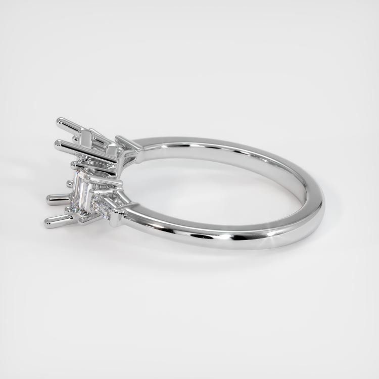 18K White Gold Accent Stones Ring Setting