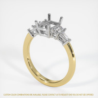 14K White & Yellow Side Stones Ring Video