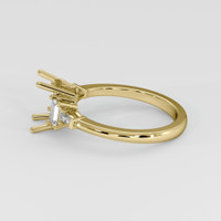 10K Yellow Gold Accent Stones Ring Setting Image