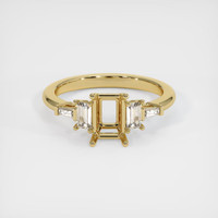 14K Yellow Gold Accent Stones Ring Setting Image