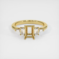 18K Yellow Gold Accent Stones Ring Setting Image