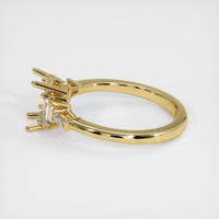18K Yellow Gold Accent Stones Ring Setting Image