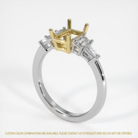 18K Yellow & White Side Stones Ring Video