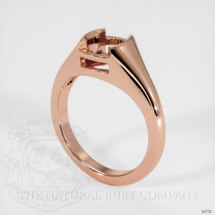 14K Rose Gold Men's Ring Setting