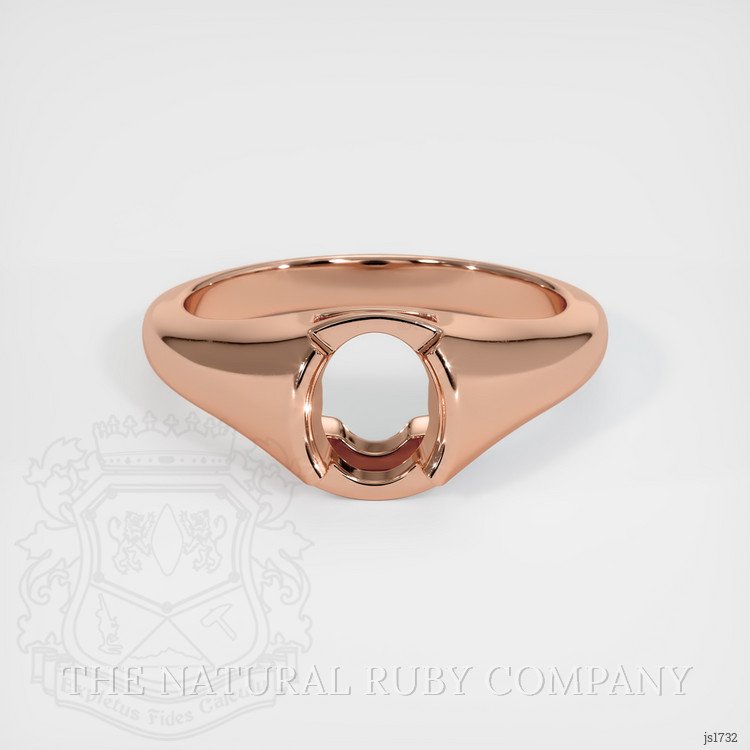 14K Rose Gold Men's Ring Setting
