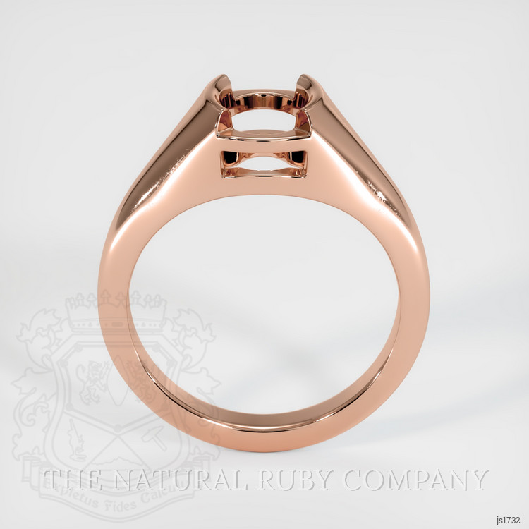 14K Rose Gold Men's Ring Setting