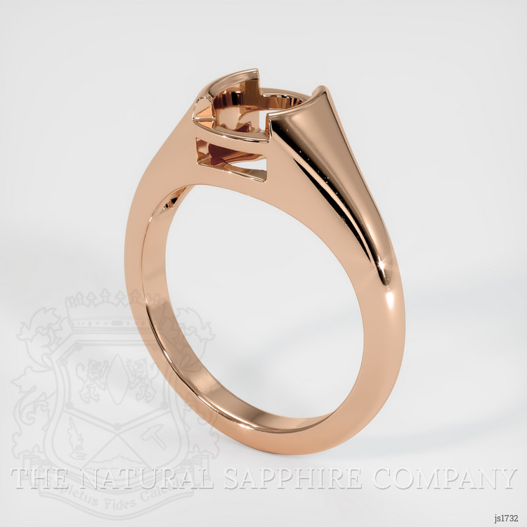 18K Rose Gold Men's Ring Setting