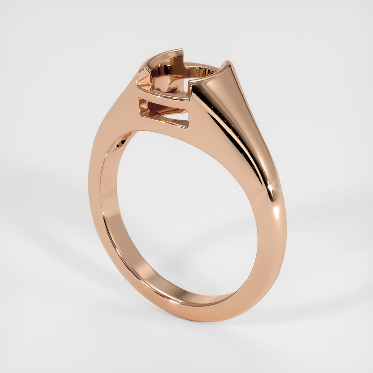 18K Rose Gold Men's Ring Setting