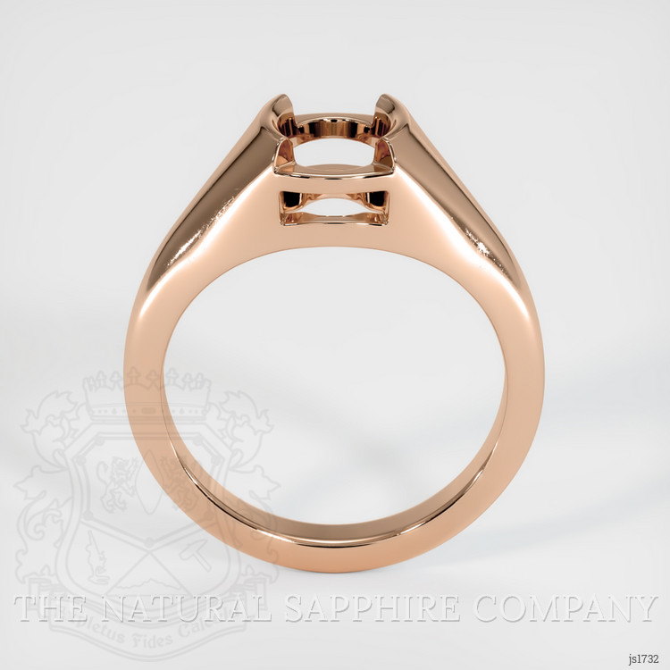 18K Rose Gold Men's Ring Setting