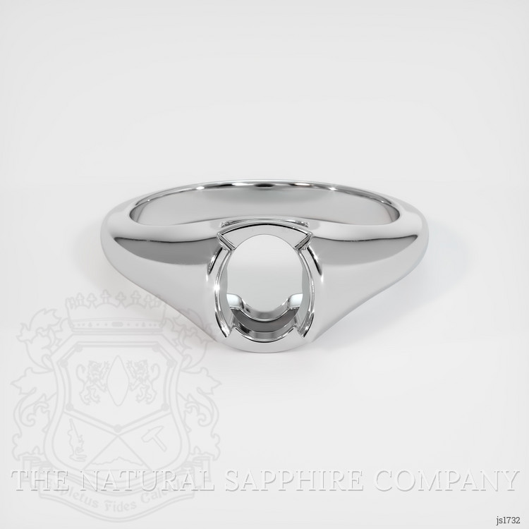 10K White Gold Men's Ring Setting