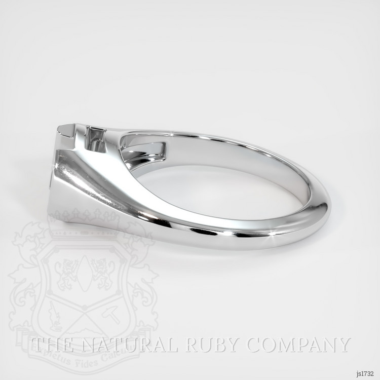 14K White Gold Men's Ring Setting