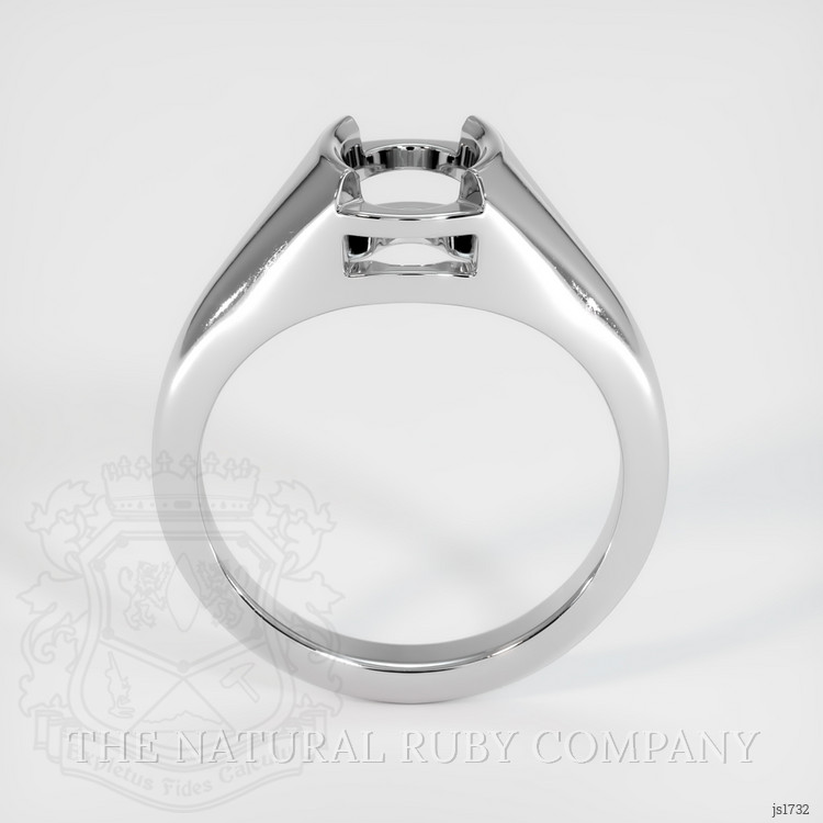 14K White Gold Men's Ring Setting