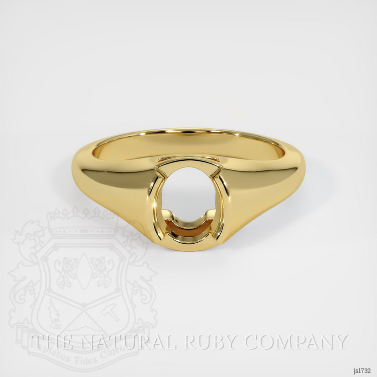18K Yellow Gold Men's Ring Setting