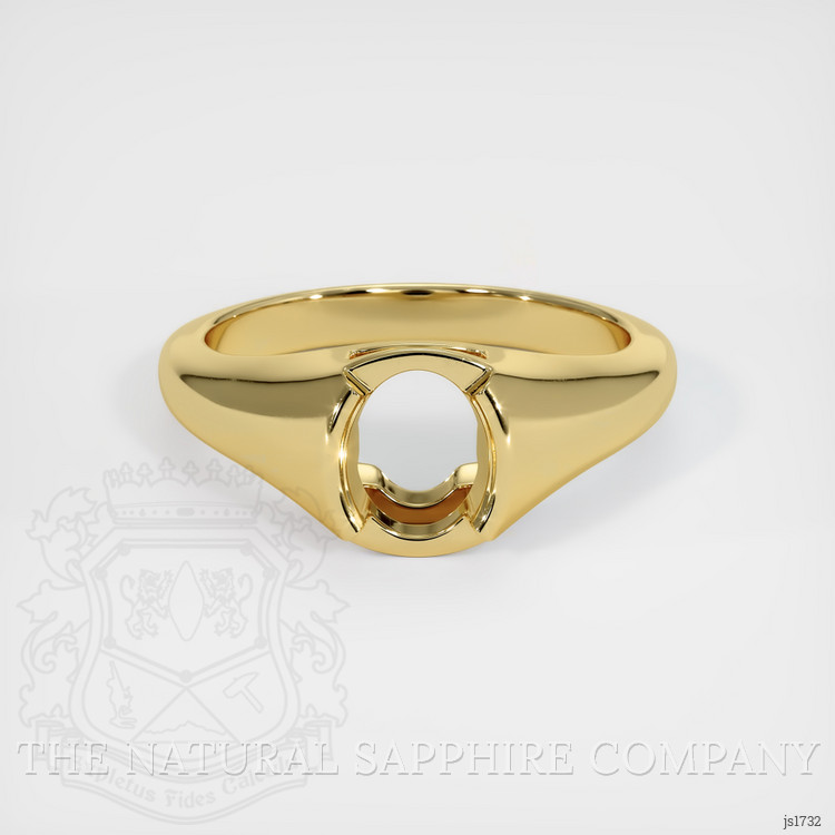 18K Yellow Gold Men's Ring Setting
