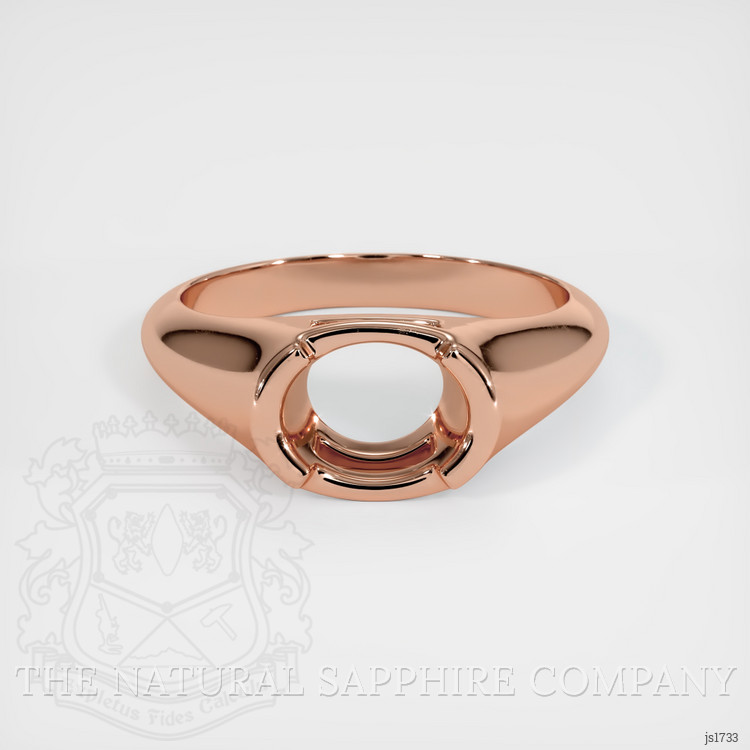 14K Rose Gold Men's Ring Setting