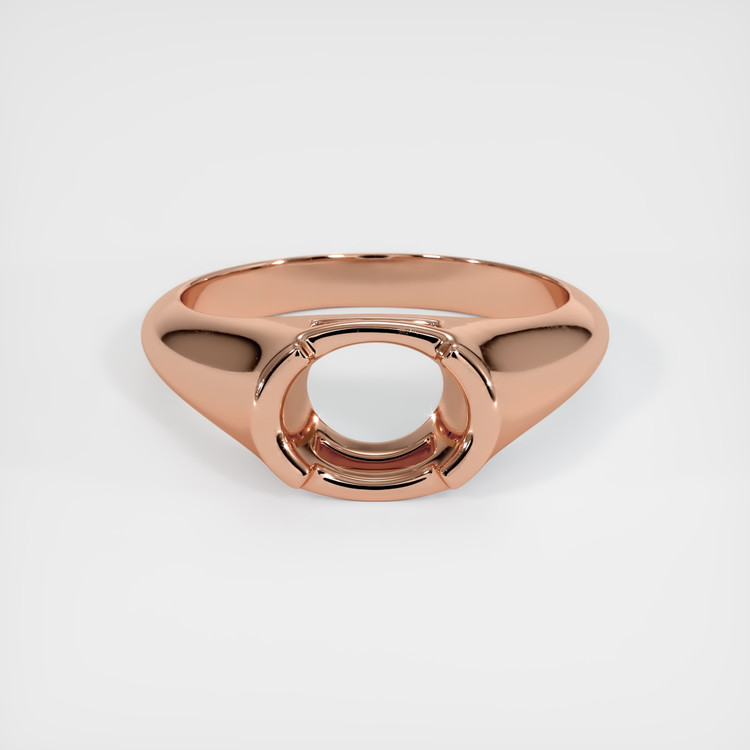 14K Rose Gold Men's Ring Setting