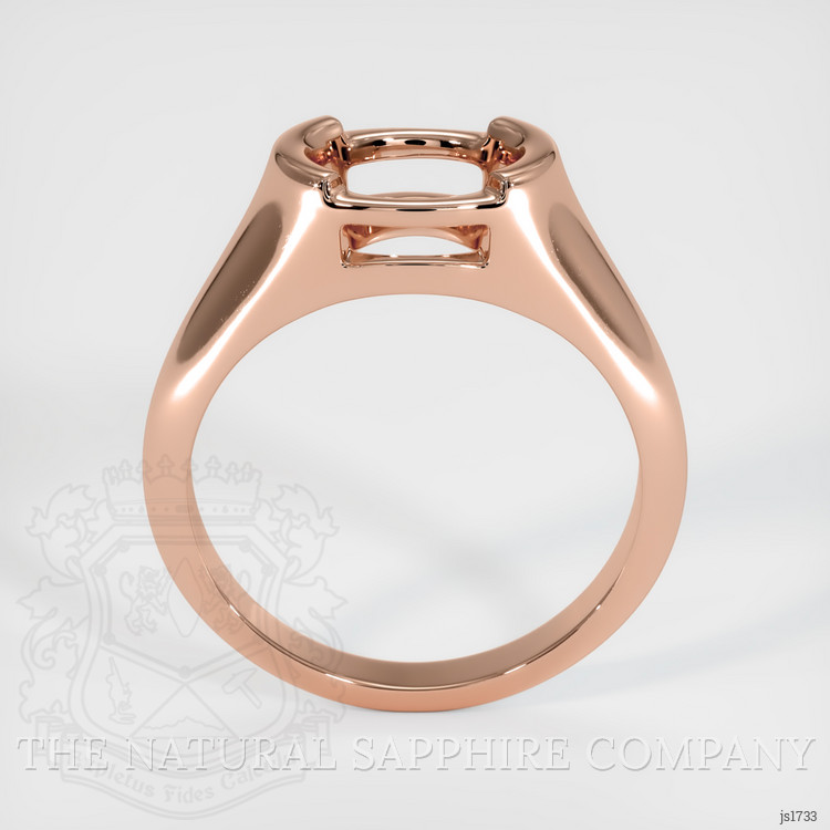 14K Rose Gold Men's Ring Setting