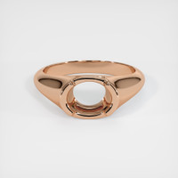 18K Rose Gold Men's Ring Setting Image