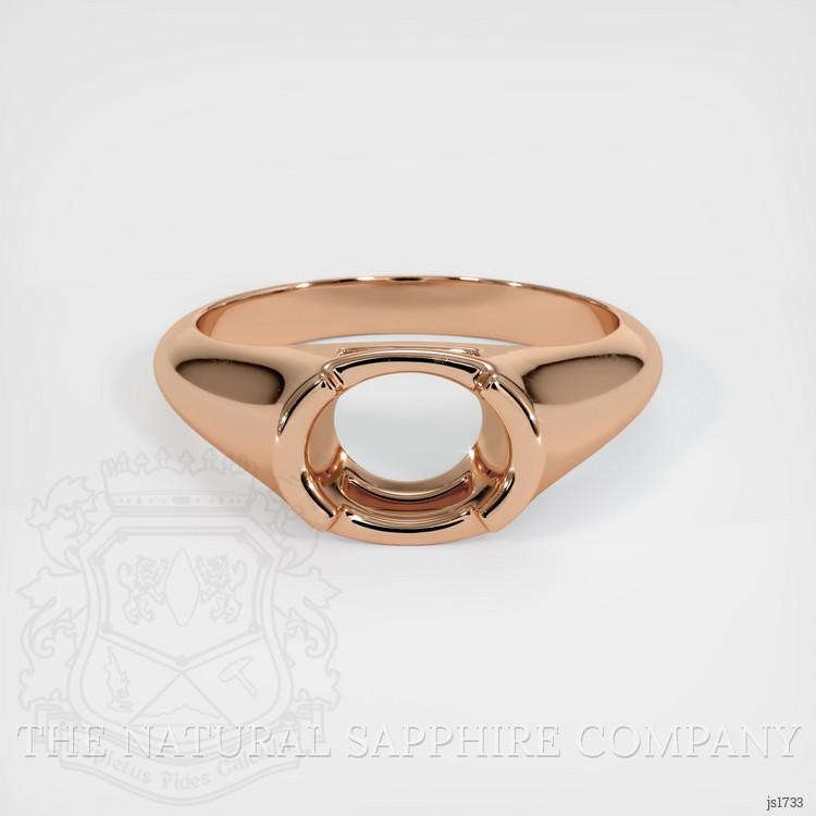 18K Rose Gold Men's Ring Setting