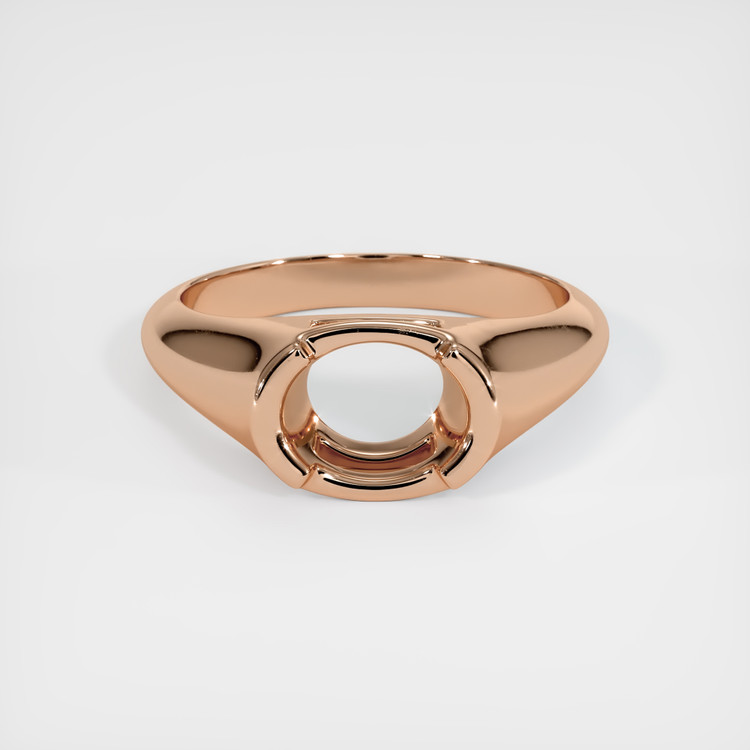 18K Rose Gold Men's Ring Setting