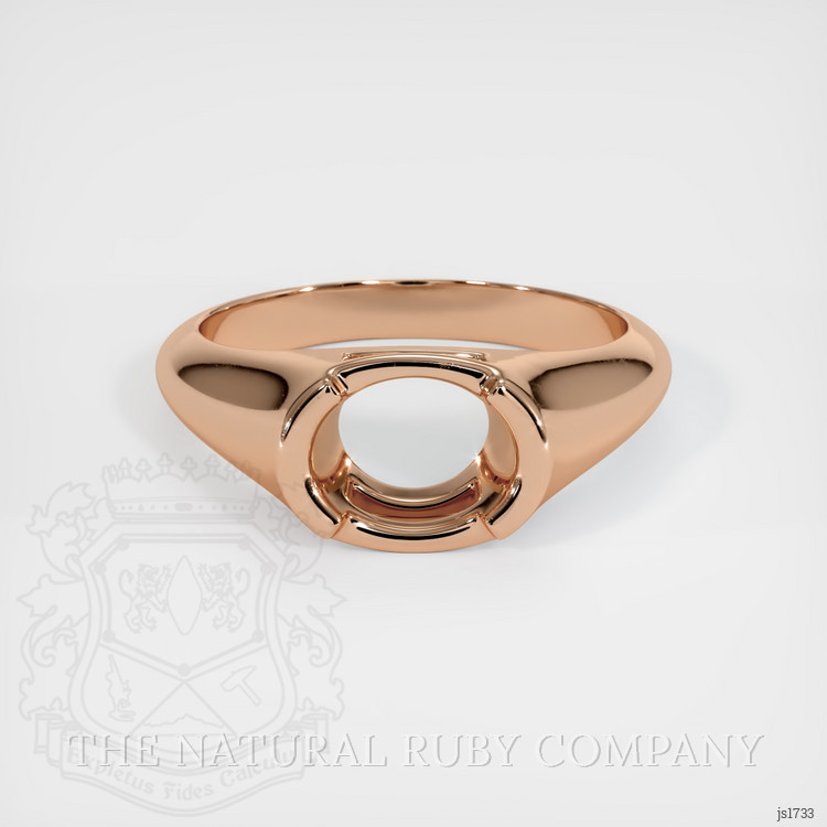 18K Rose Gold Men's Ring Setting