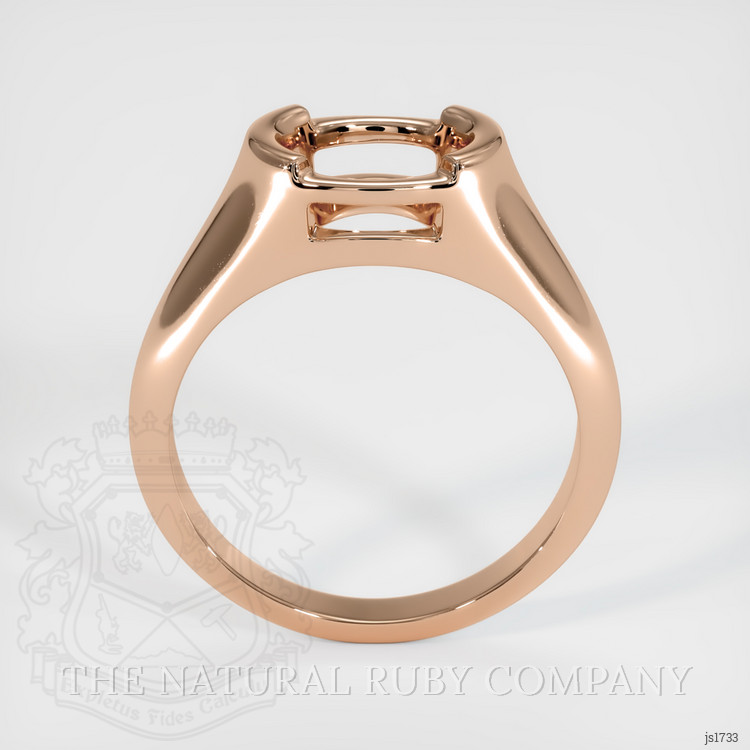 18K Rose Gold Men's Ring Setting