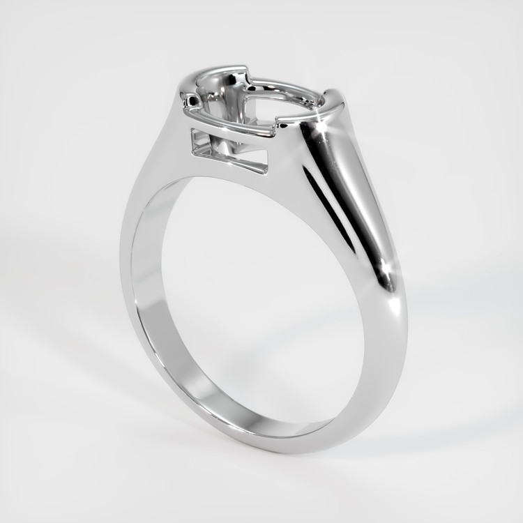 10K White Gold Men's Ring Setting