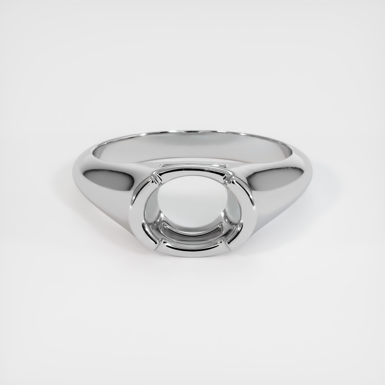 10K White Gold Men's Ring Setting