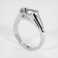 14K White Gold Men's Ring Setting Video