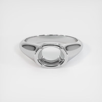 14K White Gold Men's Ring Setting Image
