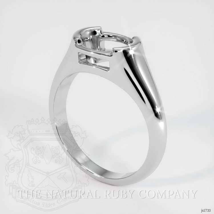 18K White Gold Men's Ring Setting