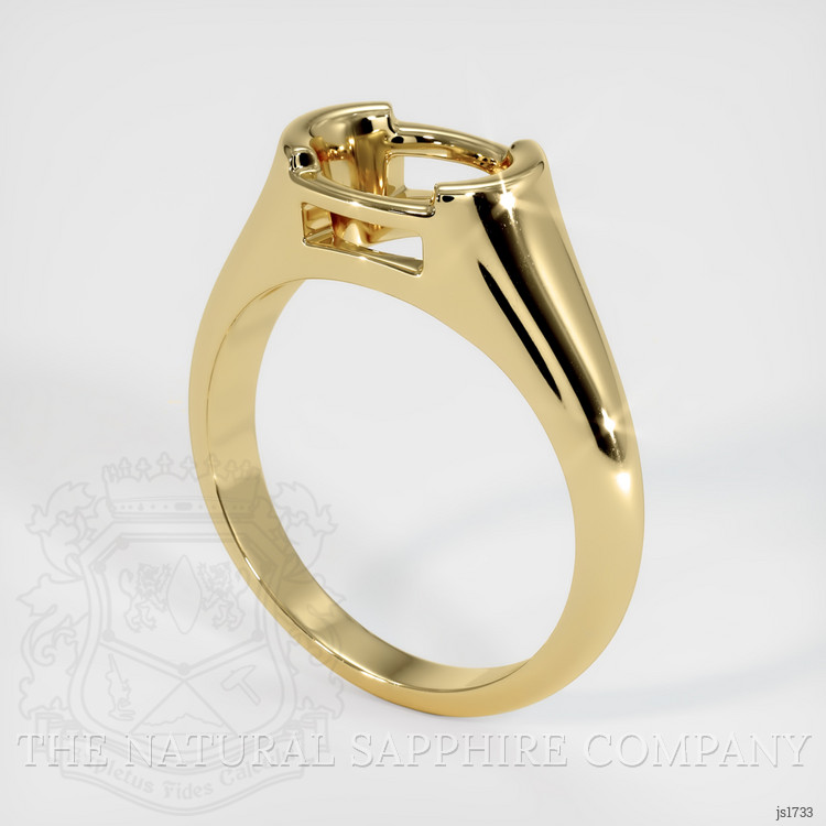 10K Yellow Gold Men's Ring Setting