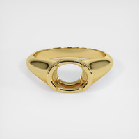 18K Yellow Gold Men's Ring Setting Image