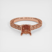 14K Rose Gold Antique Style Ring Setting Image
